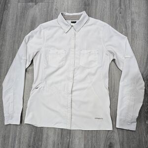 Patagonia White and Yellow Women's Shirt
